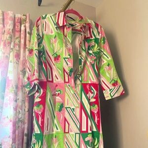 Talbots summer button-up dress